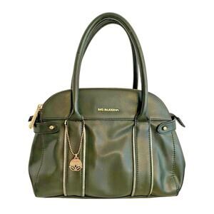 Big Buddha Black Vegan Leather Top Handle Purse